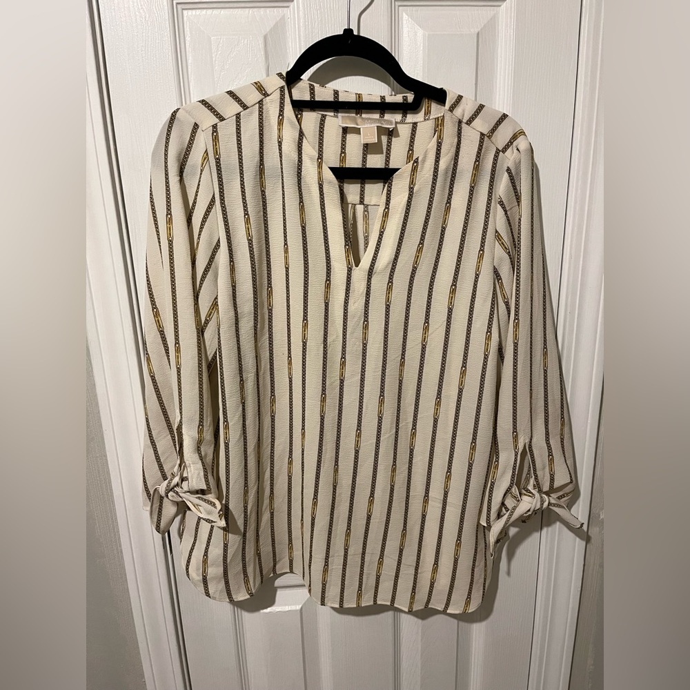 Michael Kors Blouse with Chain detail size large